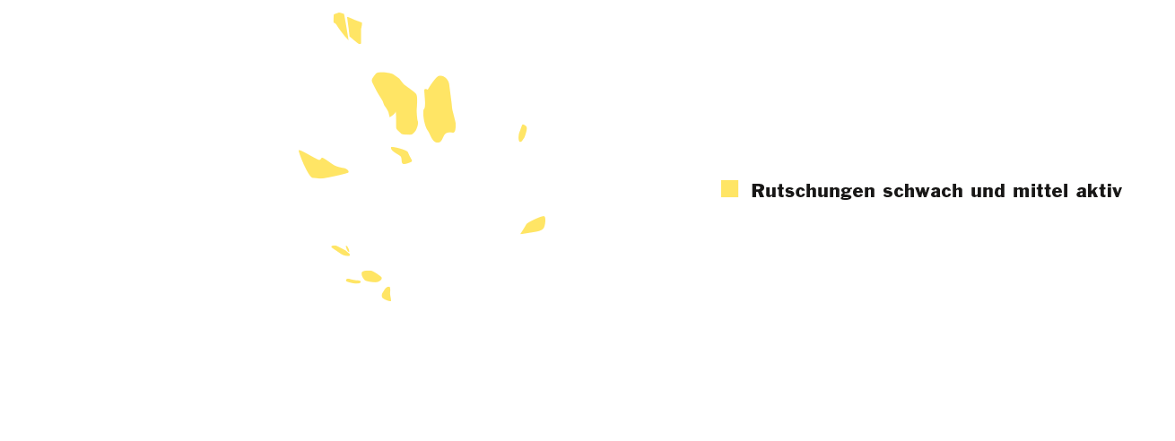Potentielle Rutschgebiete